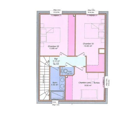 Maison - 91 m² - 4 pièces