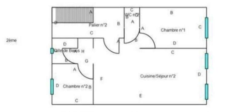 Appartement - 80 m² - 3 pièces