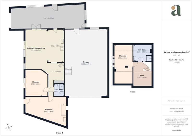 Maison ancienne - 128 m² - 4 pièces