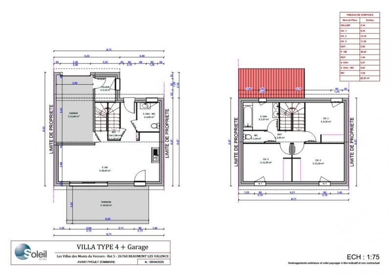 Maison - 83 m² - 4 pièces