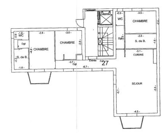Appartement - 83 m² - 4 pièces
