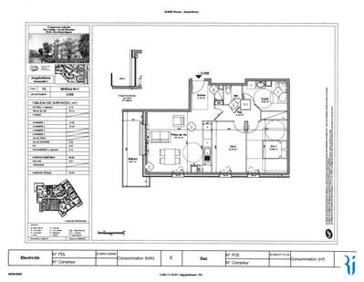 Appartement - 64 m² - 3 pièces