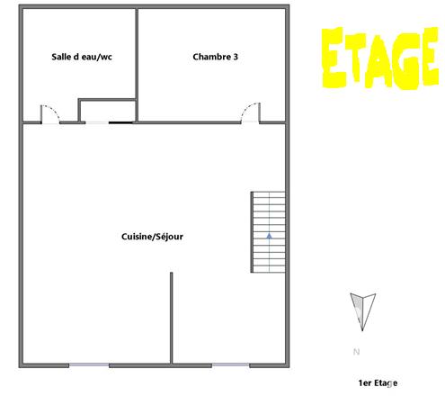 Maison de ville - 86 m² - 4 pièces