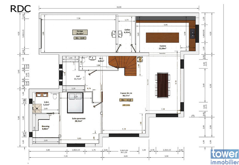 Maison - 203 m² - 7 pièces