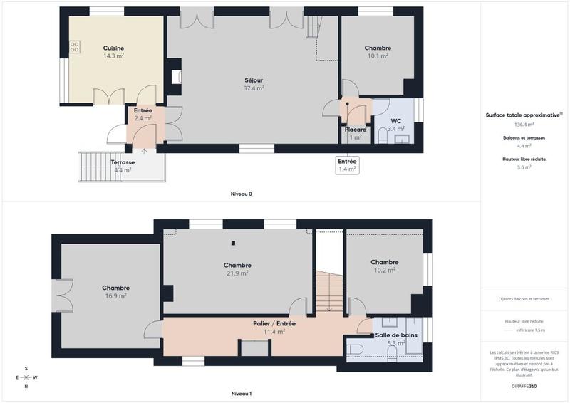 Maison - 135 m² - 5 pièces