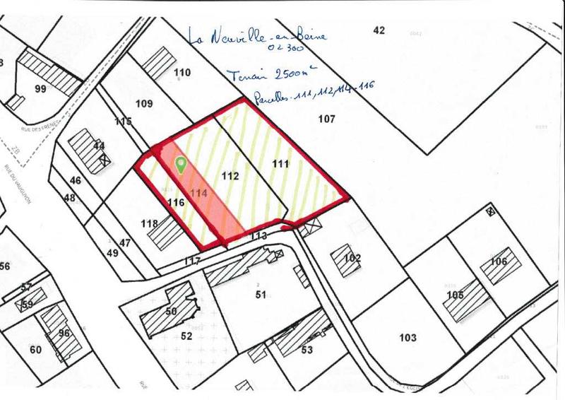 Terrain constructible - 2 500 m²