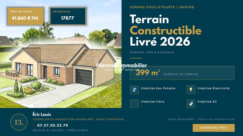 Terrain - 399 m²