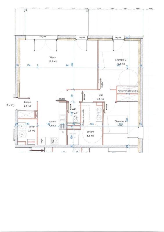 Appartement - 73 m² - 3 pièces