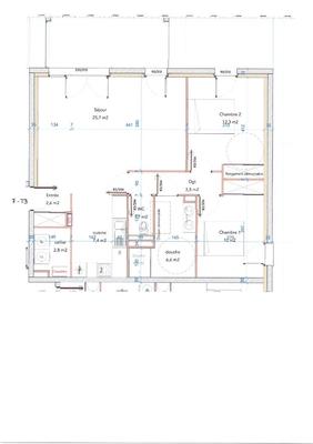 Appartement - 73 m² - 3 pièces