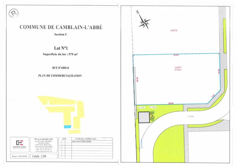 Terrain constructible - 579 m²