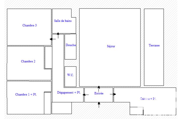 Appartement - 94 m² - 5 pièces