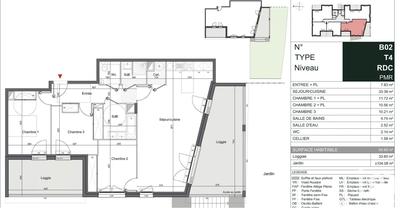 Appartement - 85 m² - 4 pièces