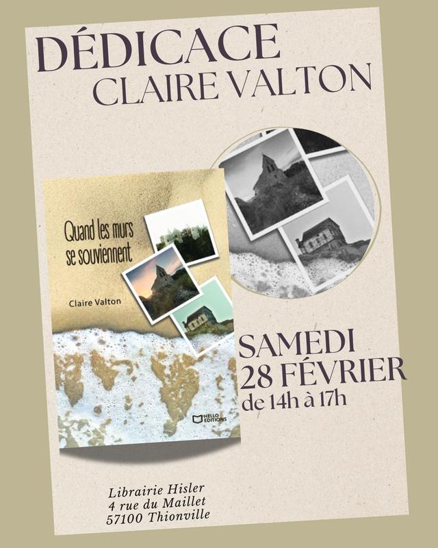 Dédicace Claire Valton