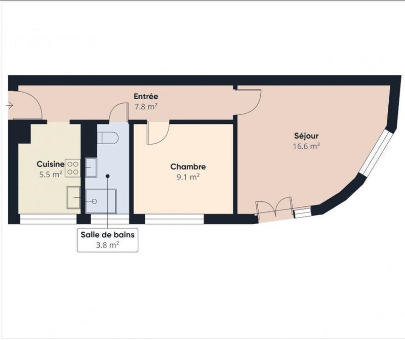 Appartement - 42 m² - 2 pièces