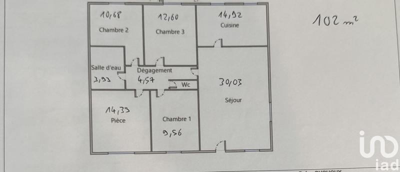 Maison - 102 m² - 5 pièces