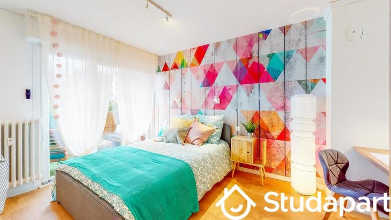 Chambre - 12 m² - 1 pièce