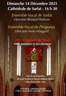 Concert de Noël de l’Ensemble Vocal de Sarlat