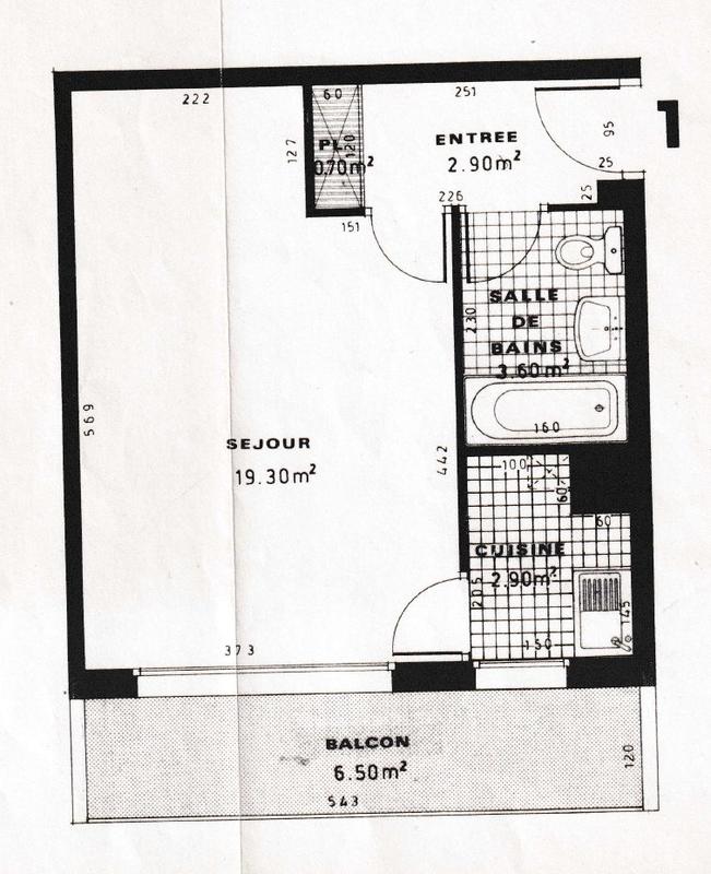 Appartement - 29 m² - 1 pièce