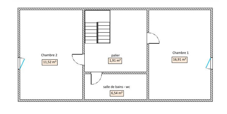 Maison - 73 m² - 3 pièces
