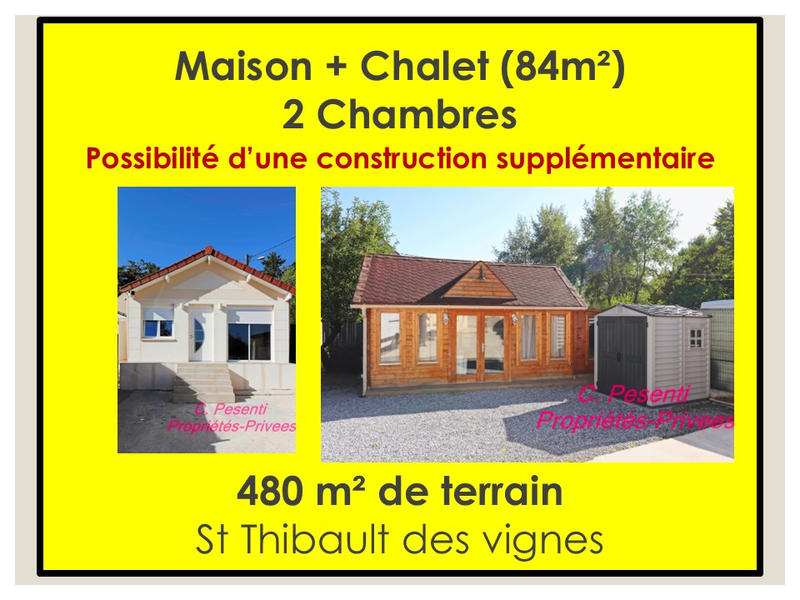 Maison - 84 m² - 2 pièces