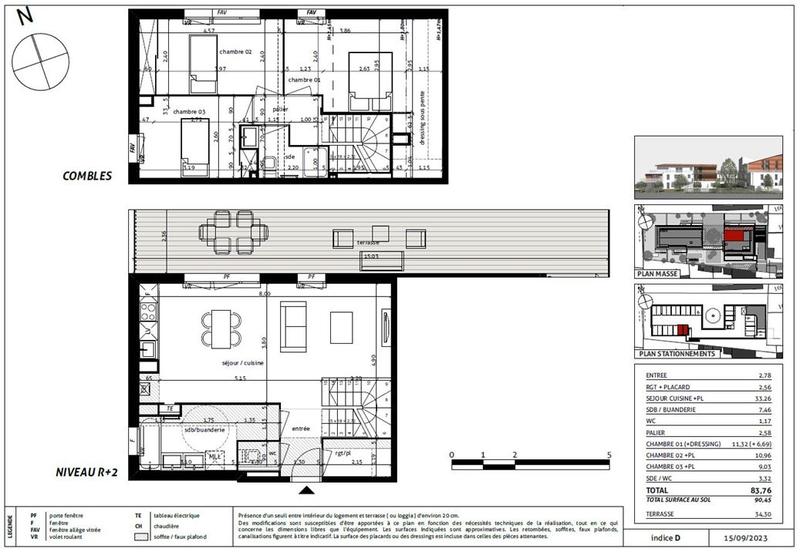 Appartement - 83 m² - 4 pièces