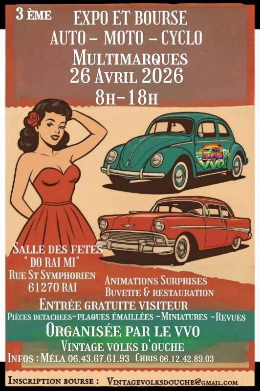 Bourse d'échange et expo véhicules anciens auto moto cyclo