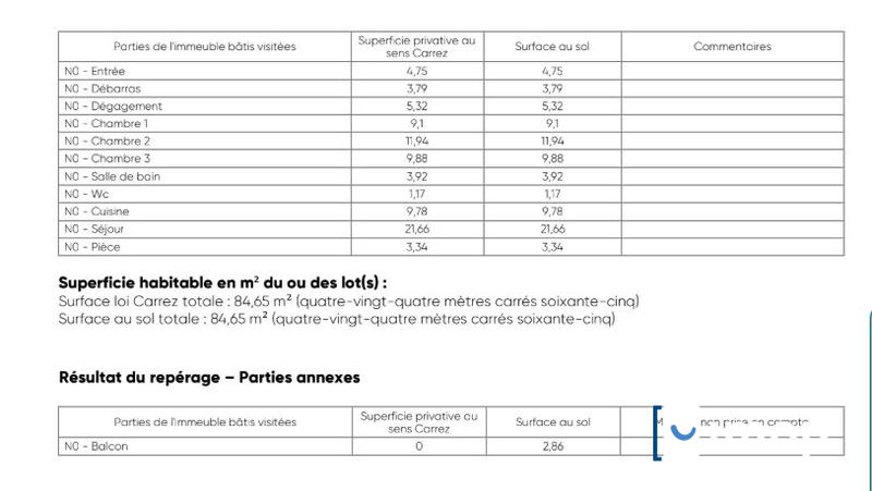 Appartement - 84 m² - 4 pièces