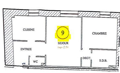 Appartement - 51 m² - 2 pièces