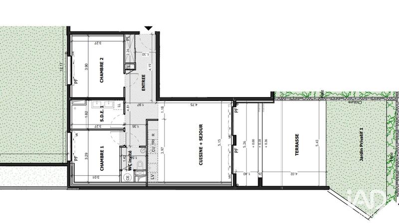 Appartement - 71 m² - 3 pièces