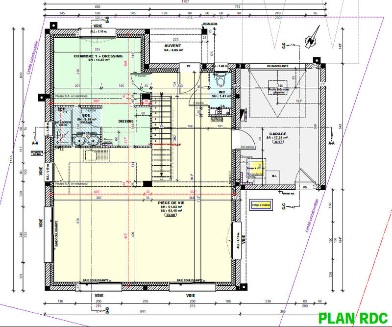 Maison - 125 m² - 6 pièces