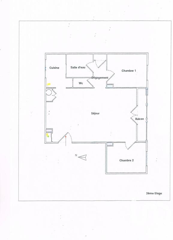 Appartement - 58 m² - 3 pièces