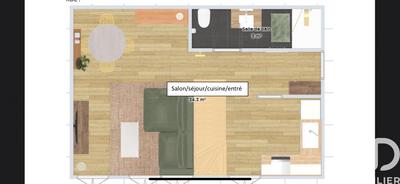 Appartement - 50 m² - 1 pièce