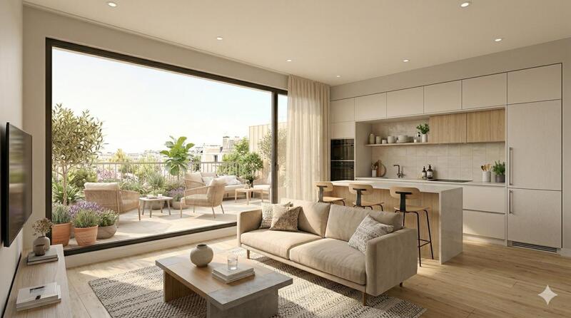 Appartement - 65 m² - 3 pièces