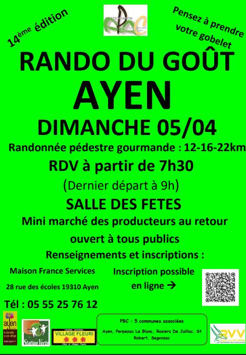 Rando du goût à Ayen