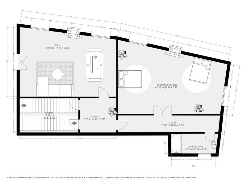 Appartement - 220 m² - 6 pièces