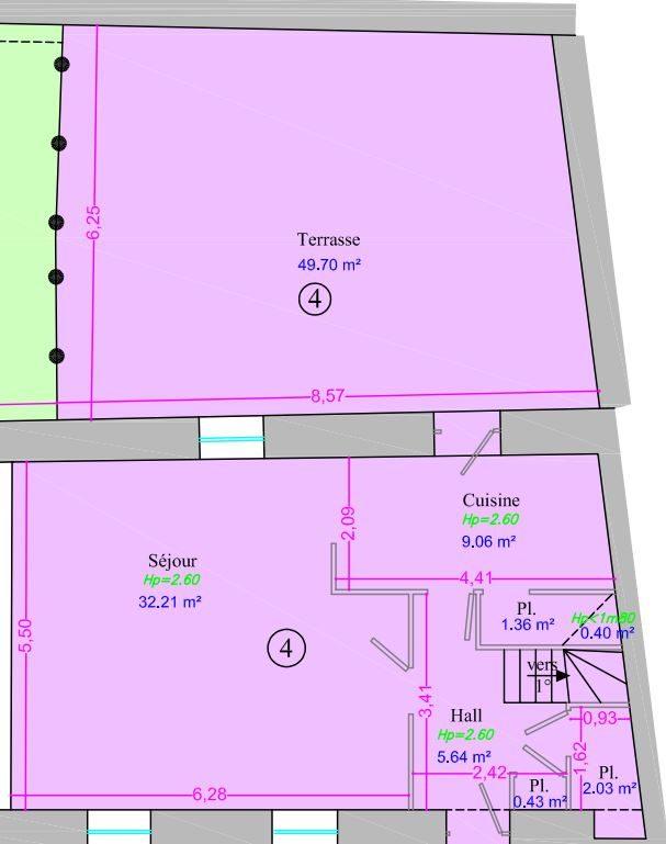 Appartement - 100 m² - 5 pièces