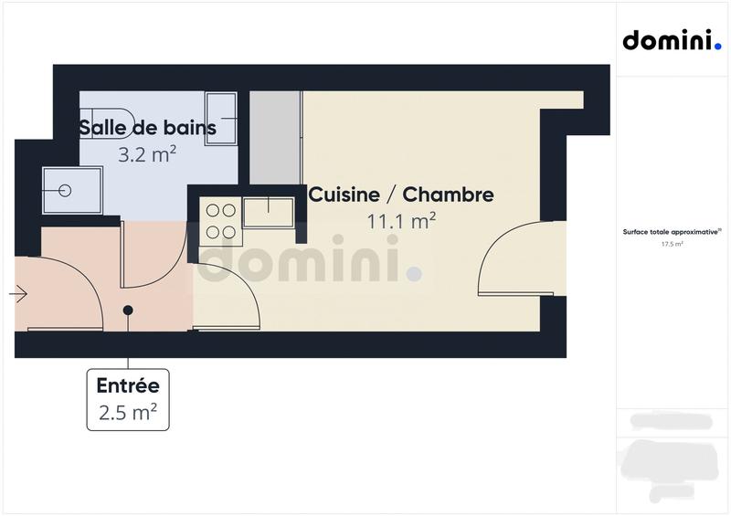 Appartement - 35 m² - 1 pièce