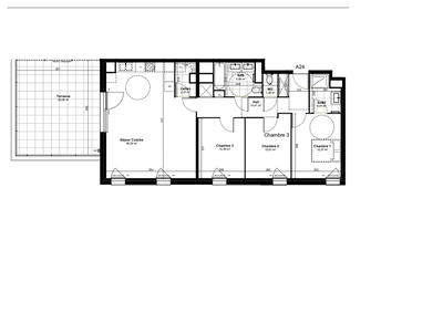 Appartement - 94 m² - 4 pièces