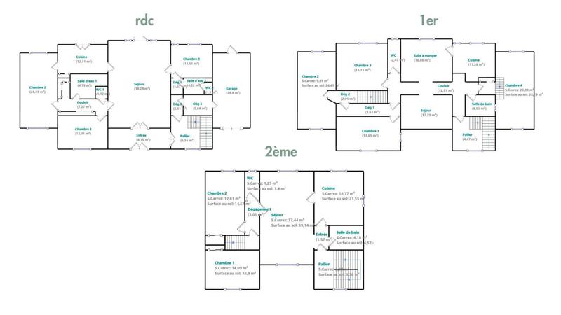 Maison - 410 m² - 13 pièces