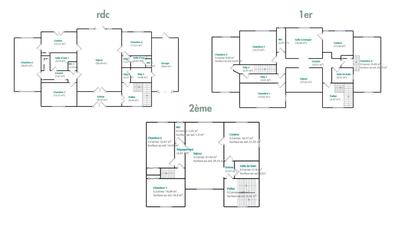 Maison - 410 m² - 13 pièces