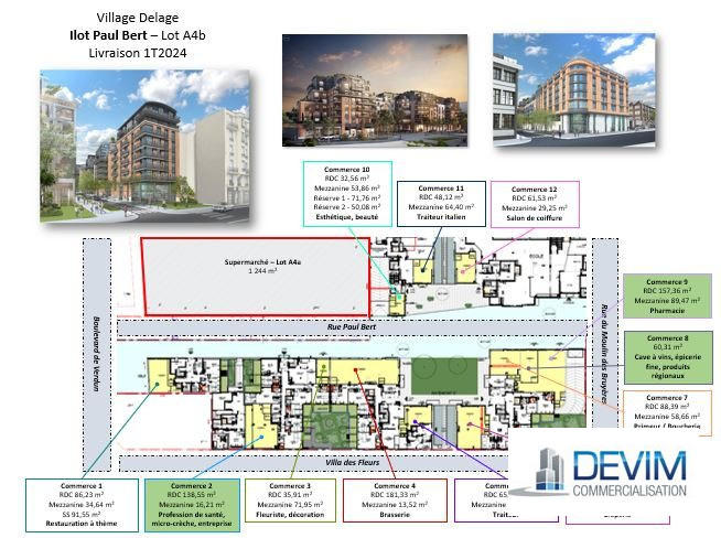 Local commercial - 201 m²