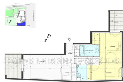 Appartement - 65 m² - 3 pièces