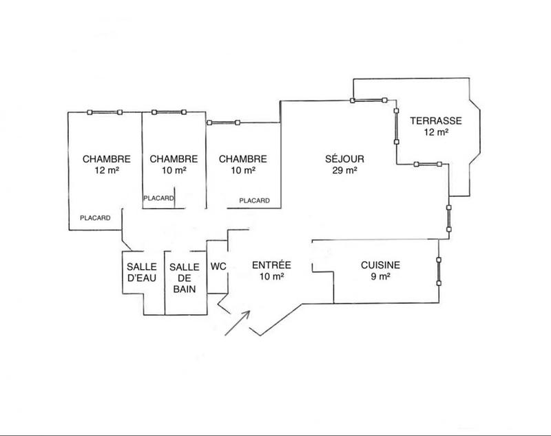 Appartement - 110 m² - 4 pièces