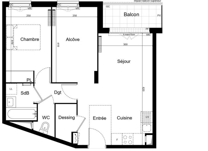 Appartement - 53 m² - 3 pièces