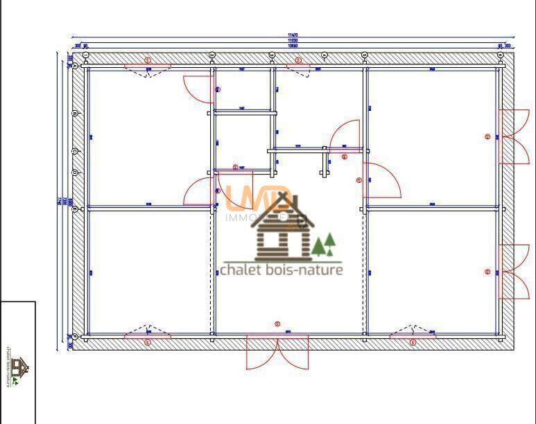 Maison de bois - 75 m² - 3 pièces