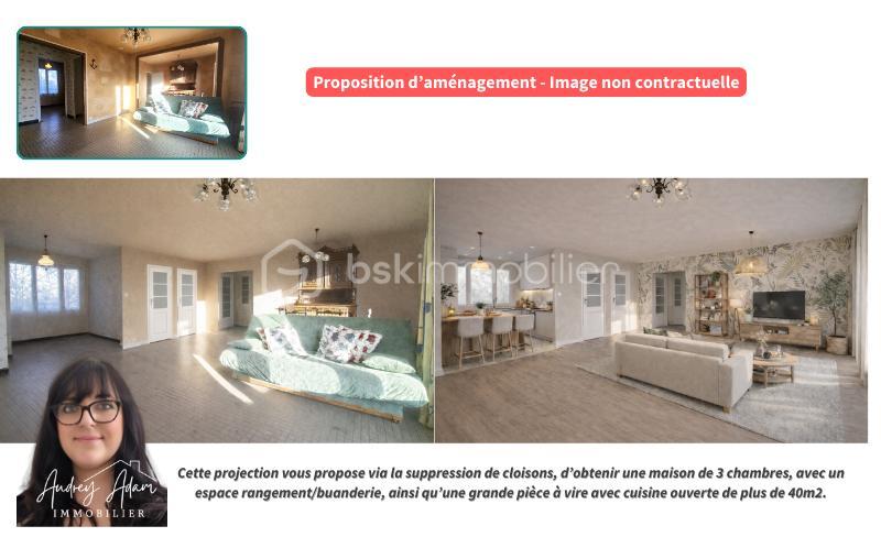 Maison traditionnelle - 85 m² - 5 pièces