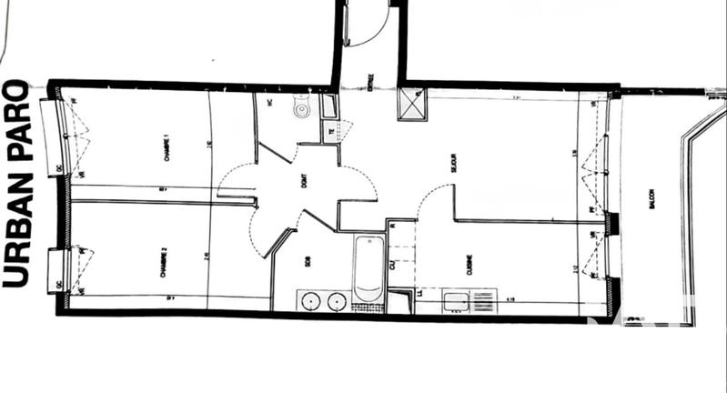 Appartement - 64 m² - 3 pièces