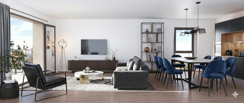 Appartement - 80 m² - 1 pièce