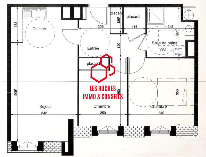 Appartement - 58 m² - 3 pièces