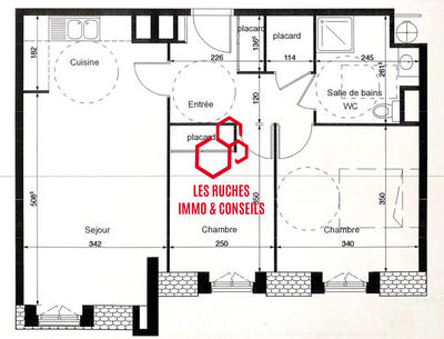Appartement - 58 m² - 3 pièces